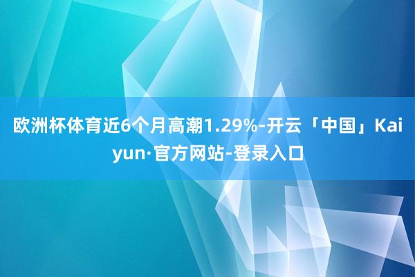 歐洲杯體育近6個(gè)月高潮1.29%-開云「中國(guó)」Kaiyun·官方網(wǎng)站-登錄入口