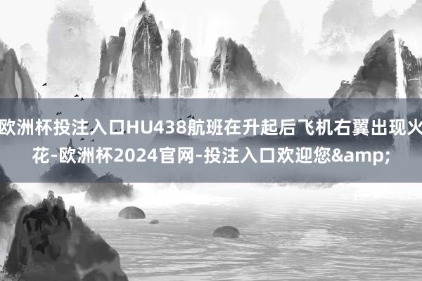 歐洲杯投注入口HU438航班在升起后飛機(jī)右翼出現(xiàn)火花-歐洲杯2024官網(wǎng)-投注入口歡迎您&